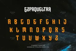 فونت خالکوبی و تاتو Ezpaqueltra