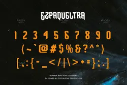 فونت خالکوبی و تاتو Ezpaqueltra