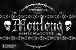 فونت تتو Monteng