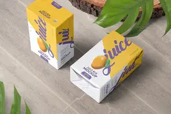موکاپ پاکت بسته بندی آبمیوه