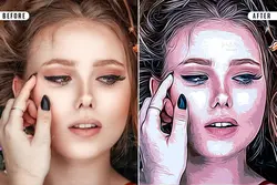افکت عکس نقاشی رنگ روغن فتوشاپ