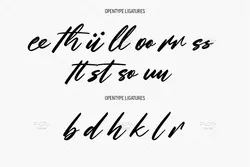 فونت خوشنویسی سرهم Gritts Rolly