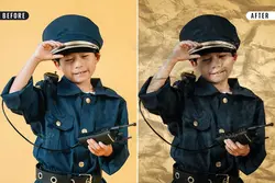 افکت عکس کاغذ مچاله برای فتوشاپ