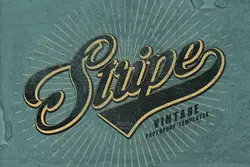 استایل و افکت متن قدیمی گرانج خط و خش دار