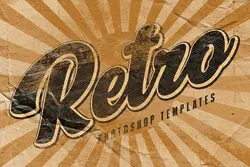 استایل و افکت متن قدیمی گرانج خط و خش دار