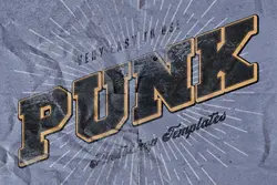 استایل و افکت متن قدیمی گرانج خط و خش دار