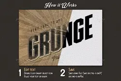 استایل و افکت متن قدیمی گرانج خط و خش دار