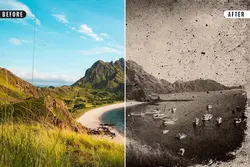 افکت عکس قدیمی و وینتج برای فتوشاپ