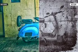 افکت عکس قدیمی و وینتج برای فتوشاپ