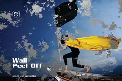 افکت عکس لکه لکه دیوار برای فتوشاپ