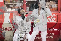 افکت عکس لکه لکه دیوار برای فتوشاپ