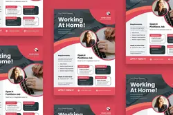 طرح تراکت کار در منزل