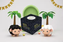 موکاپ جعبه مکعبی با تم عید قربان