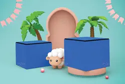 موکاپ جعبه مکعبی با تم عید قربان