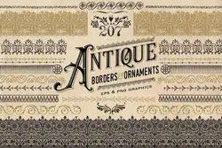 200 طرح وکتور حاشیه و بوردر وینتج قدیمی