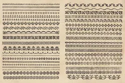 200 طرح وکتور حاشیه و بوردر وینتج قدیمی