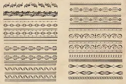 200 طرح وکتور حاشیه و بوردر وینتج قدیمی
