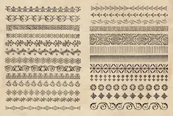 200 طرح وکتور حاشیه و بوردر وینتج قدیمی