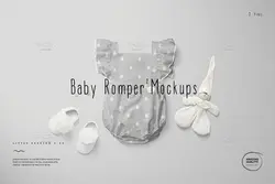 موکاپ لباس نوزاد دخترانه (سرهمی)