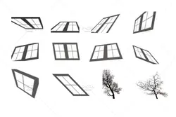 60 افکت سایه پنجره، درخت و گیاهان PNG