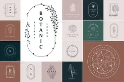 50 طرح لوگو گل و گیاه لایه باز