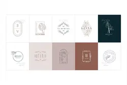 50 طرح لوگو گل و گیاه لایه باز