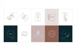 50 طرح لوگو گل و گیاه لایه باز