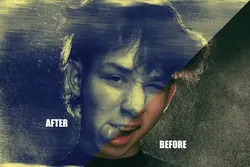 افکت عکس قدیمی Motion Blur