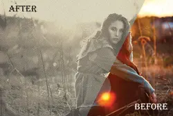 افکت عکس پرینت و چاپ قدیمی