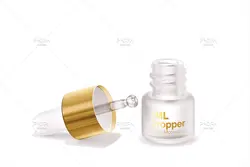 موکاپ بطری قطره چکان ا میلی لیتری مات با جعبه