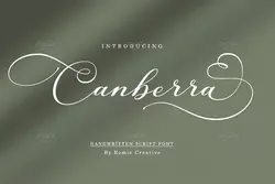 فونت خوشنویسی کشیده Canberra