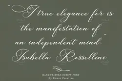 فونت خوشنویسی کشیده Canberra