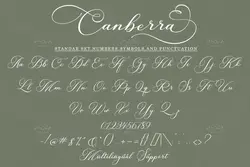 فونت خوشنویسی کشیده Canberra