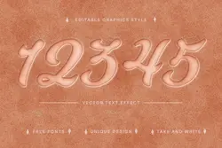 استایل ماسه ساحلی متن برای ایلاستریتور