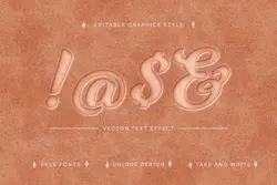 استایل ماسه ساحلی متن برای ایلاستریتور