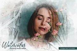 افکت نقاشی آبرنگی عکس برای فتوشاپ