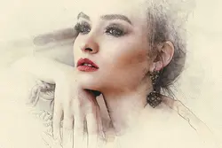 افکت نقاشی آبرنگی عکس برای فتوشاپ