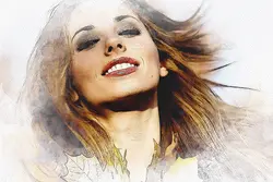 افکت نقاشی آبرنگی عکس برای فتوشاپ