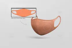 موکاپ ماسک پزشکی و تنفسی نئوپرن