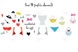 کلیپ آرت فانتزی و بامزه عید پاک + پترن و پوستر