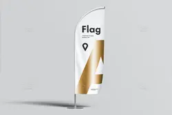 6 موکاپ پرچم پر Feather Flag