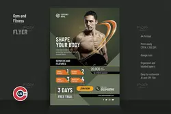 طرح وکتور تراکت محصولات بدنسازی و تناسب اندام