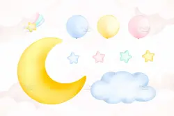 طرح فانتزی نوزاد و کودک بامزه PNG