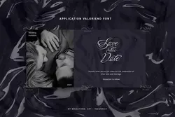 فونت خوشنویسی آرایشی و زیبایی Valoriend