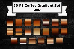 20 گرادینت قهوه برای فتوشاپ – GRD