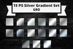 15 گرادینت نقره‌ای برای فتوشاپ – GRD