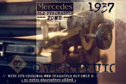 فونت ماشین تحریر قدیمی Mercedes1937