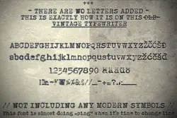 فونت ماشین تحریر قدیمی Mercedes1937