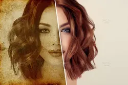 افکت عکس قدیمی و رترو هافتون برای فتوشاپ