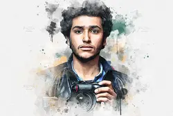 افکت نقاشی آبرنگی عکس برای فتوشاپ